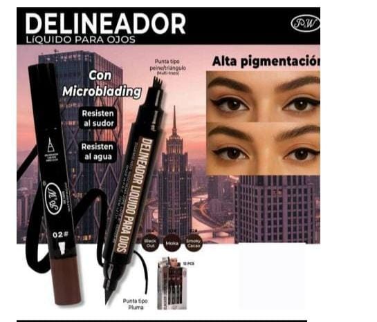 DELINEADOR LIQUIDO CON MICROBLADING P&W